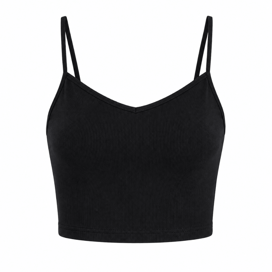 Mesh Crop Top Set Schwarz 2-teilig - FestivalStuff