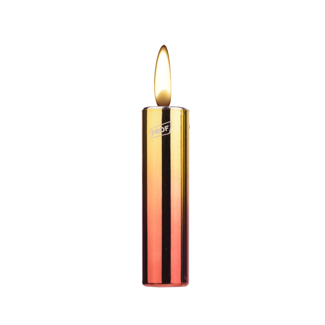 Metall Feuerzeug Gold Edition Rot - FestivalStuff