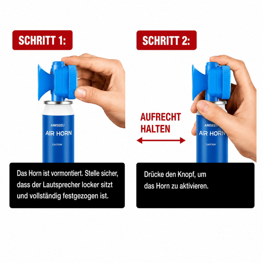 Mini Airhorn Drucklufthupe 40 ml - FestivalStuff