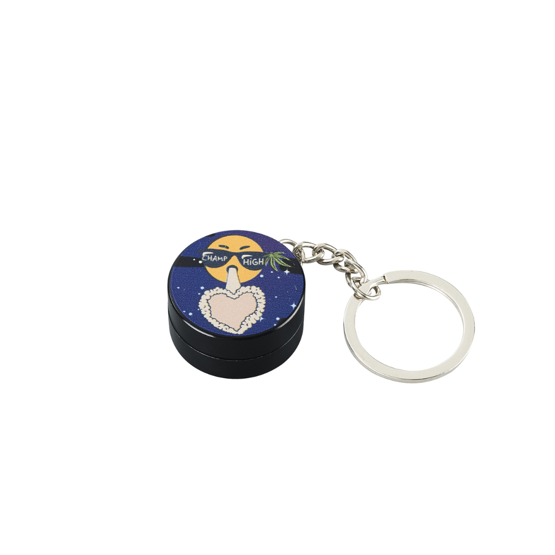 Mini Grinder 30mm mit Schlüsselanhänger Moon - FestivalStuff