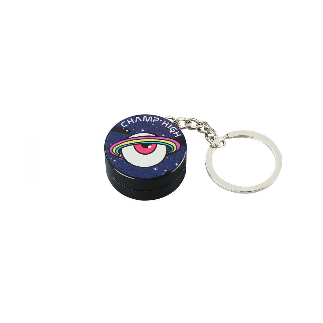 Mini Grinder 30mm mit Schlüsselanhänger Space Eye - FestivalStuff