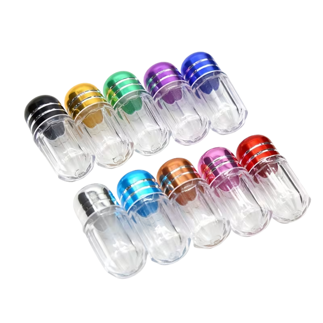 Mini Schraubkapsel Transparent - FestivalStuff