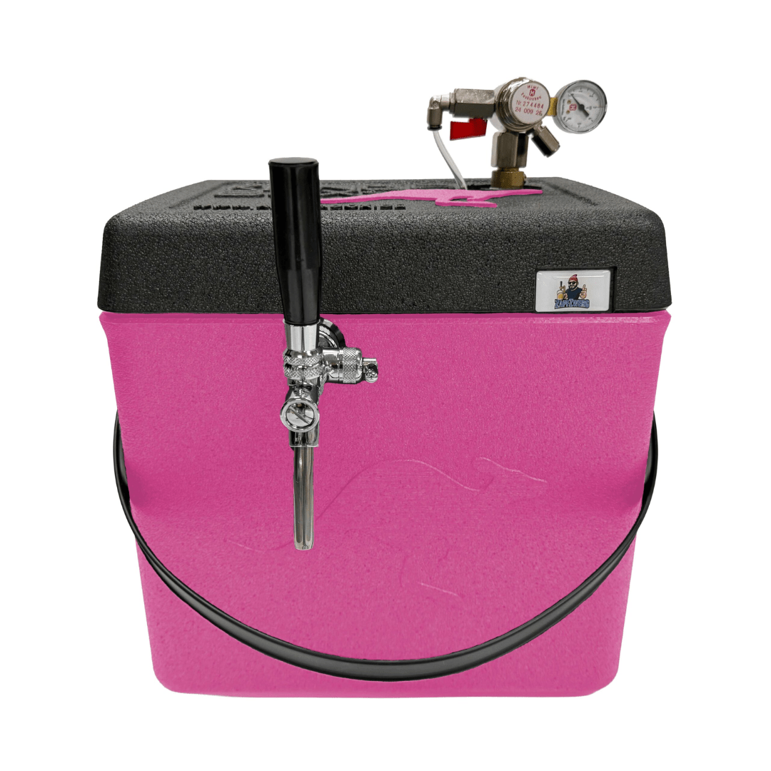 Mobile Zapfanlage 5L Pink – Festival Fass Zapfsystem - FestivalStuff