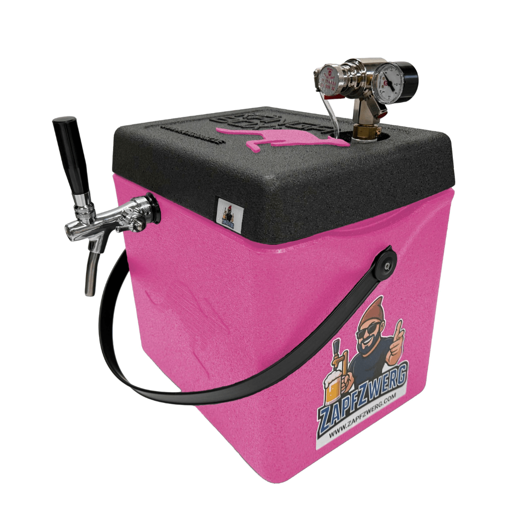 Mobile Zapfanlage 5L Pink – Festival Fass Zapfsystem - FestivalStuff