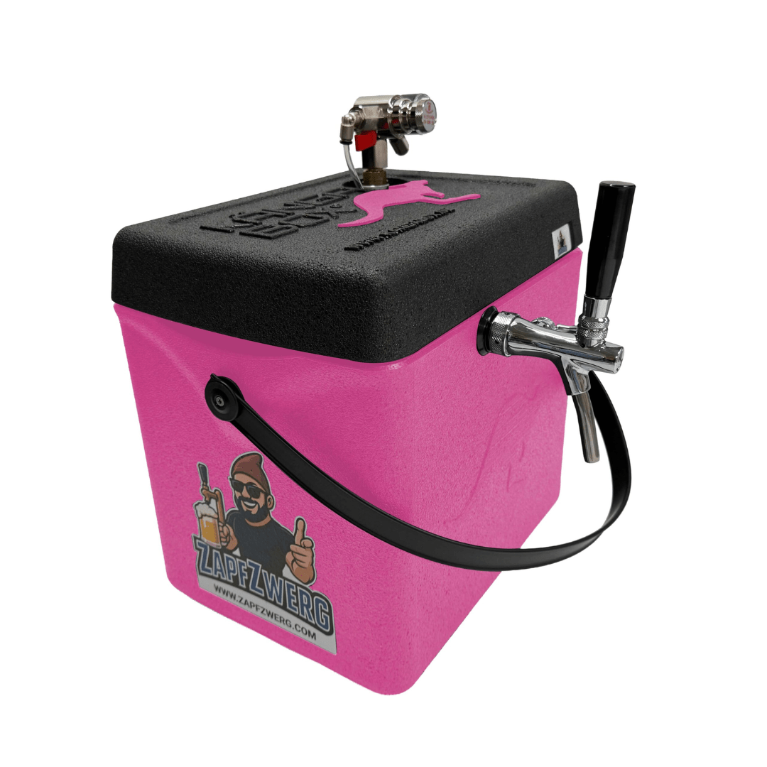Mobile Zapfanlage 5L Pink – Festival Fass Zapfsystem - FestivalStuff
