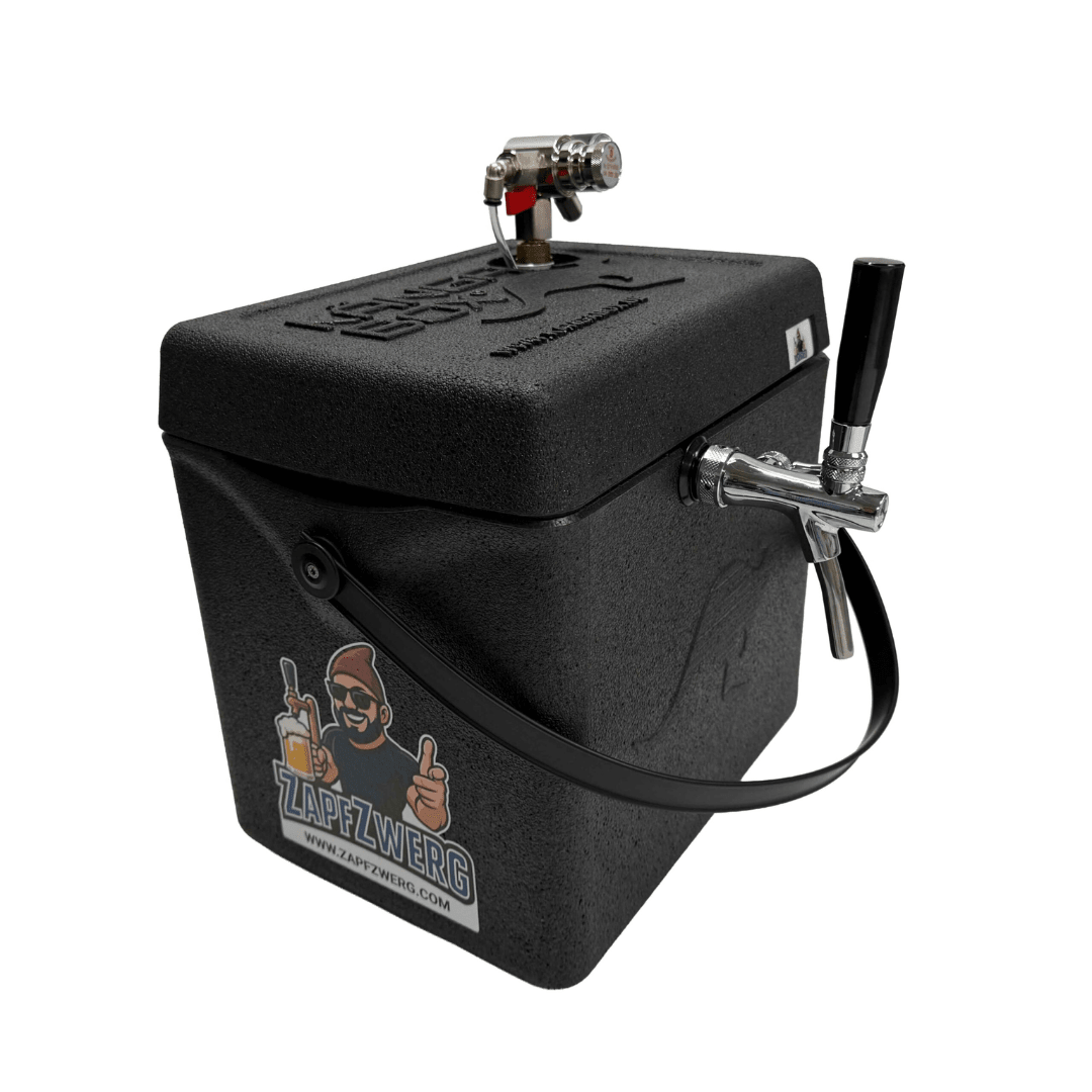 Mobile Zapfanlage 5L Schwarz – Festival Fass Zapfsystem - FestivalStuff
