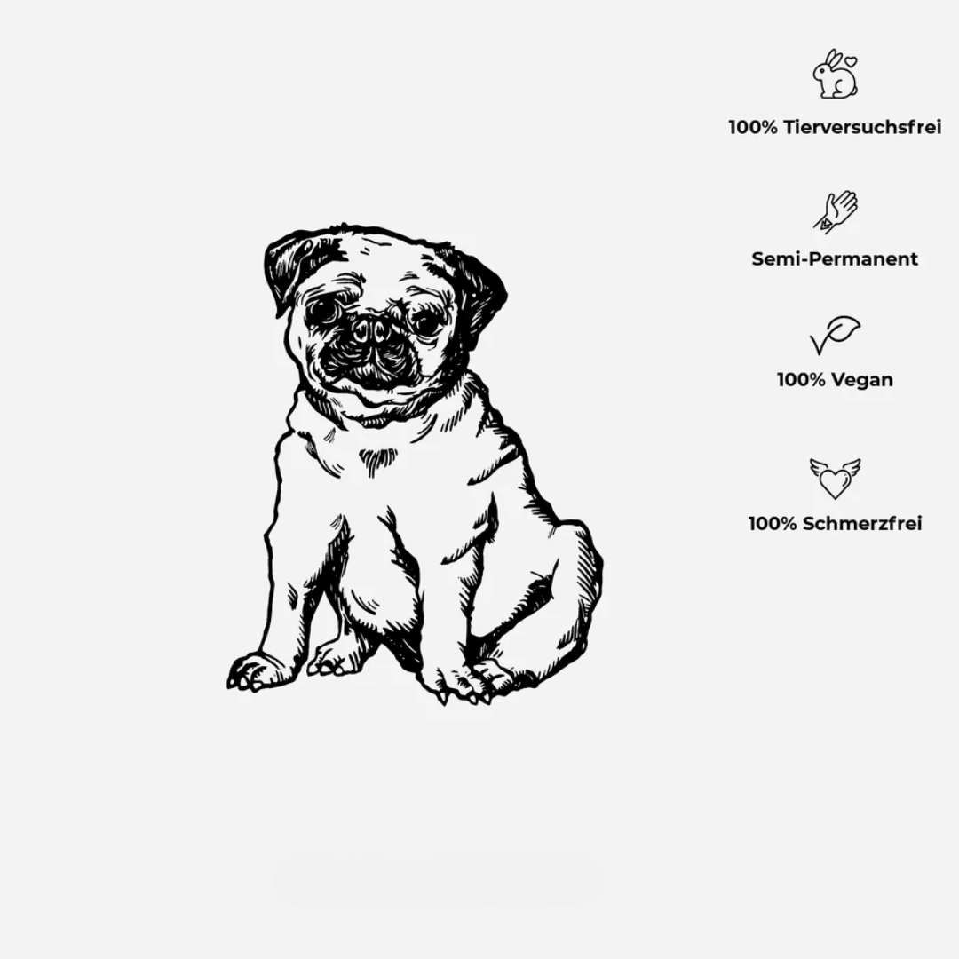 Mops Tattoo Waterless - FestivalStuff