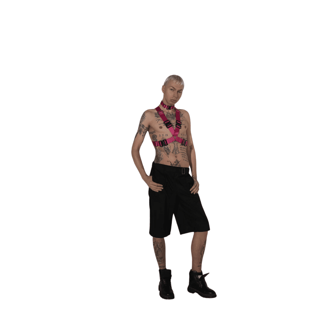 NDMAxGINA Alicia Harness - Electric Fuchsia - FestivalStuff