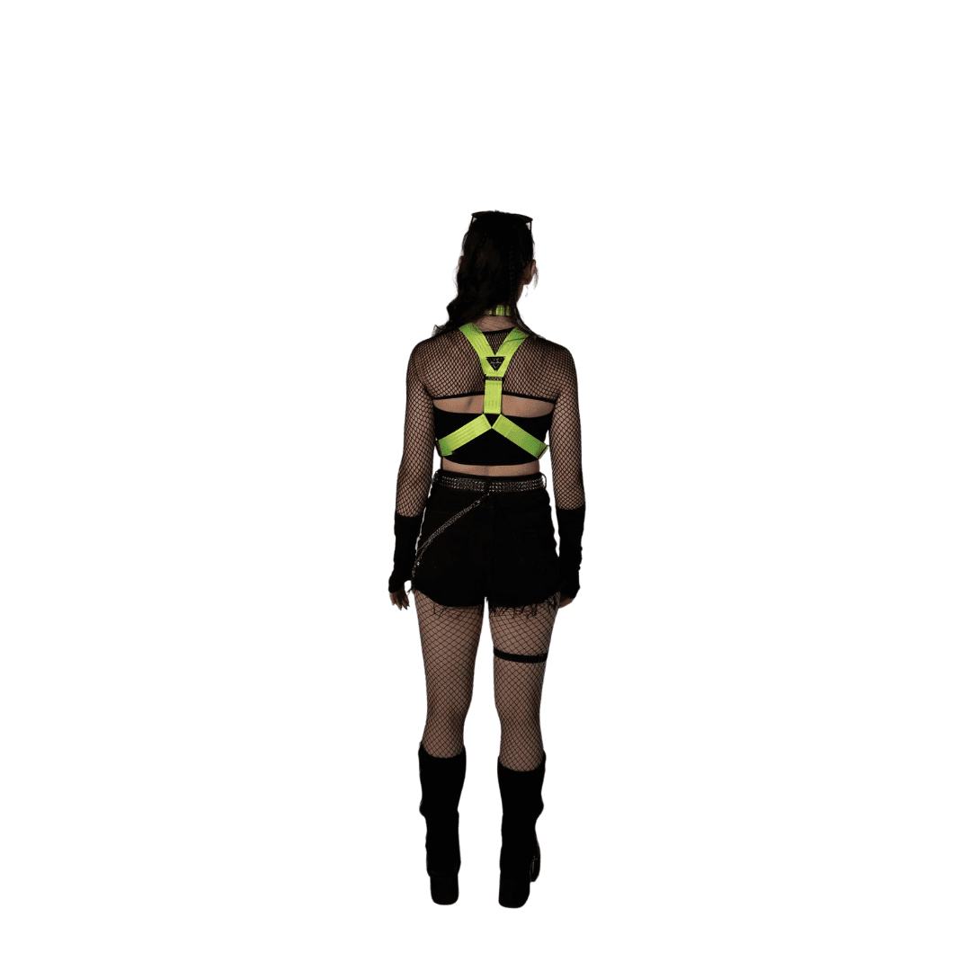 NDMAxGINA Alicia Harness - Lime Green - FestivalStuff