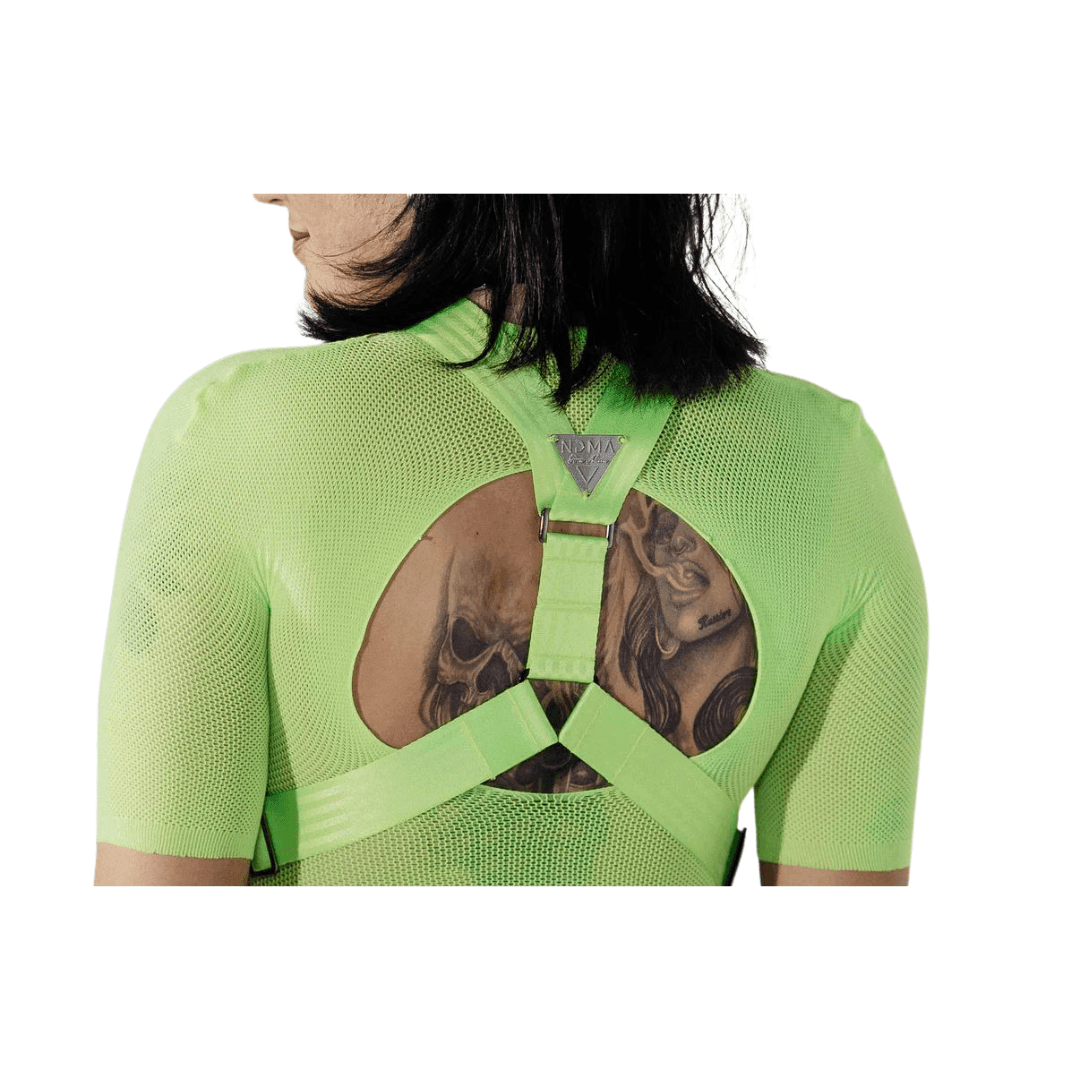 NDMAxGINA Alicia Harness - Lime Green - FestivalStuff