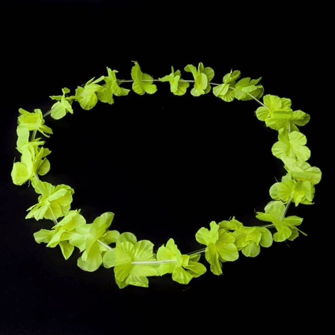 Neon Hawaiikette / Blumenkette Schwarzlicht - FestivalStuff