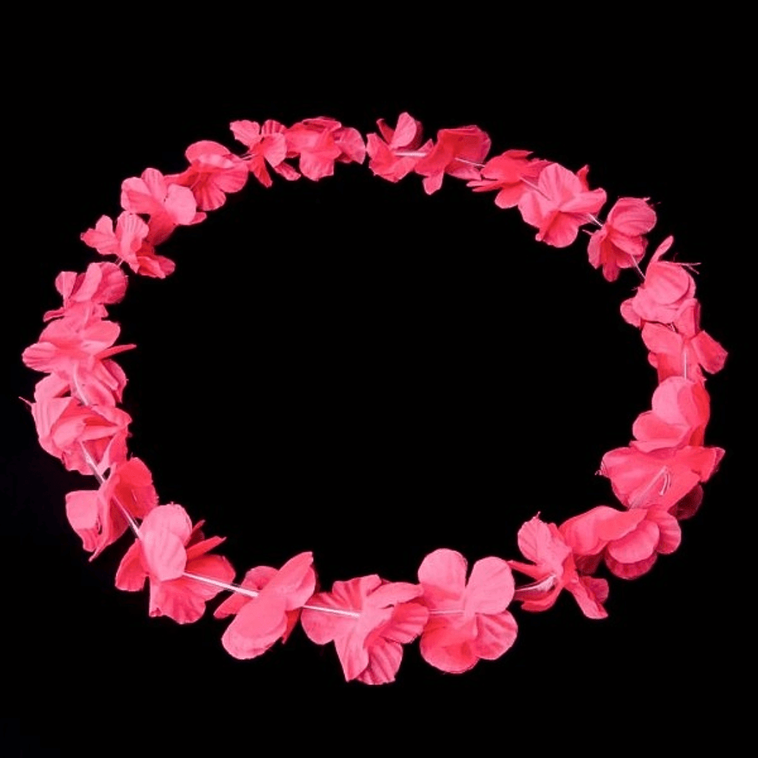 Neon Hawaiikette / Blumenkette Schwarzlicht - FestivalStuff