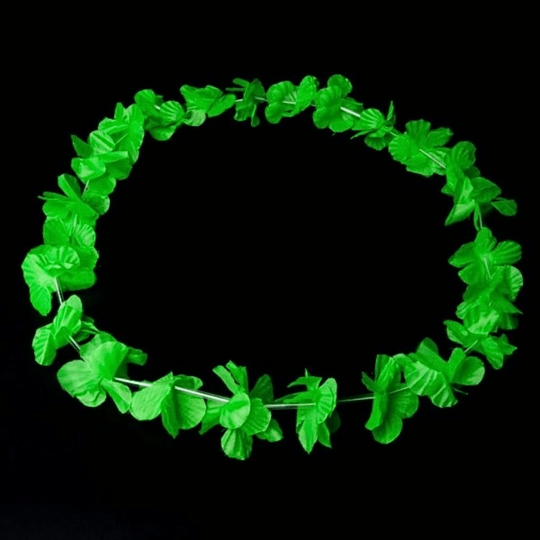 Neon Hawaiikette / Blumenkette Schwarzlicht - FestivalStuff