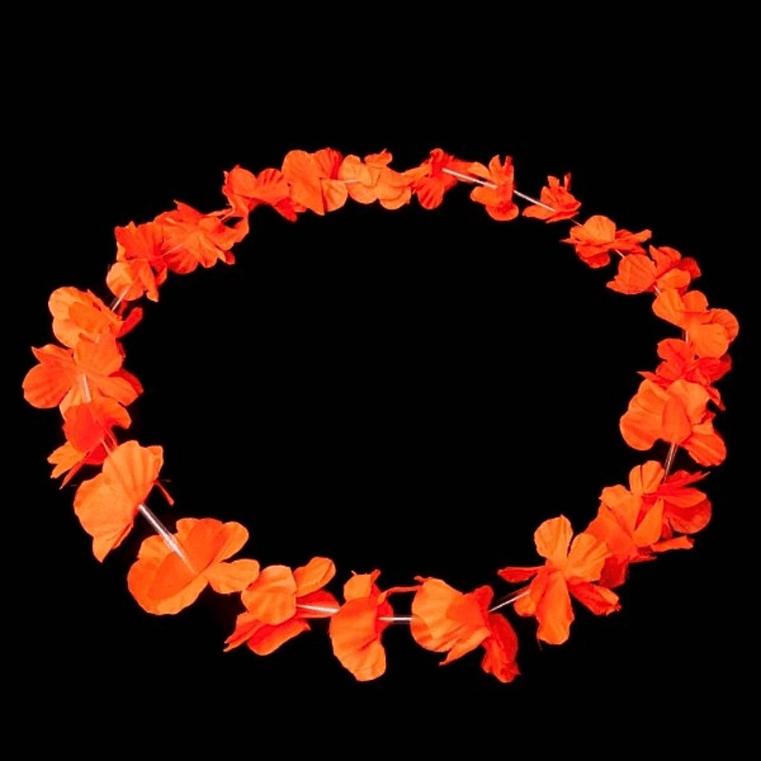 Neon Hawaiikette / Blumenkette Schwarzlicht - FestivalStuff