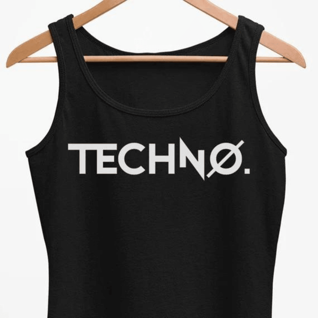 'New Techno' Tank Top (schwarz) (Kopie) - FestivalStuff