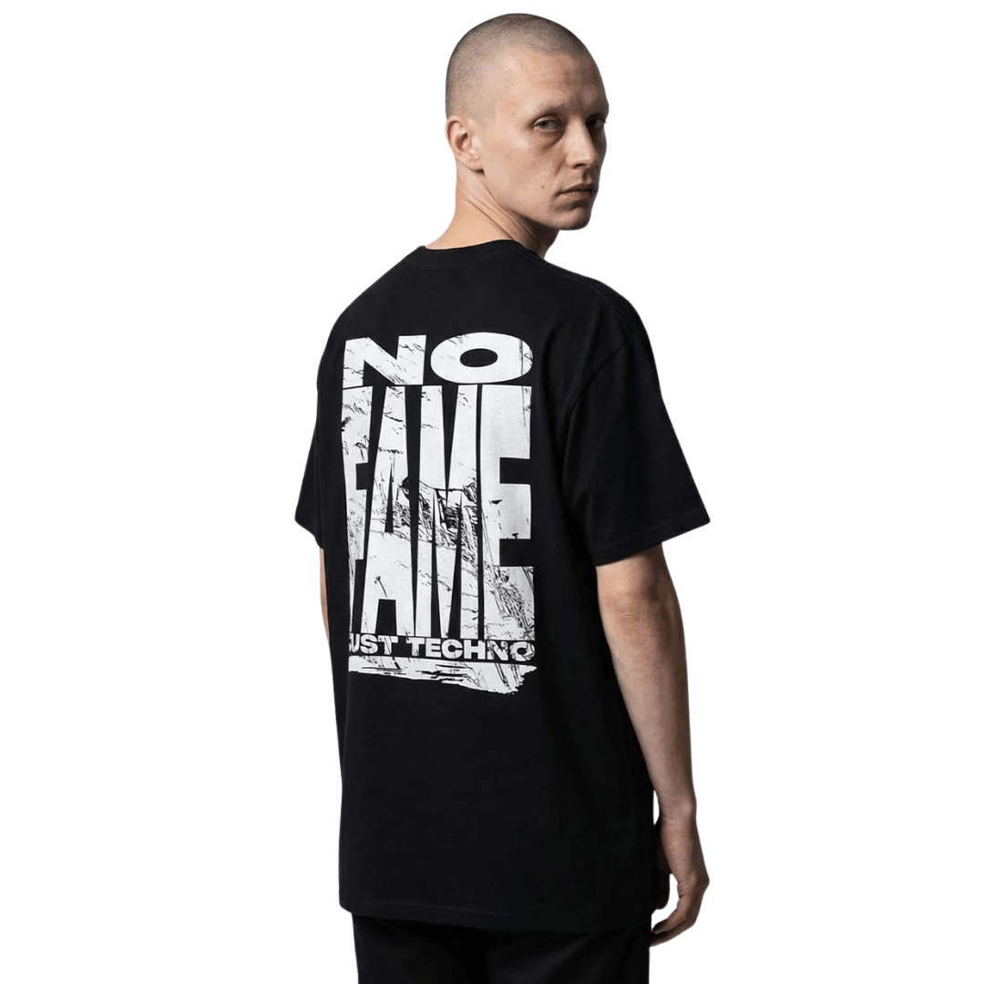 NO FAME Just Techno T-Shirt Oversized - FestivalStuff