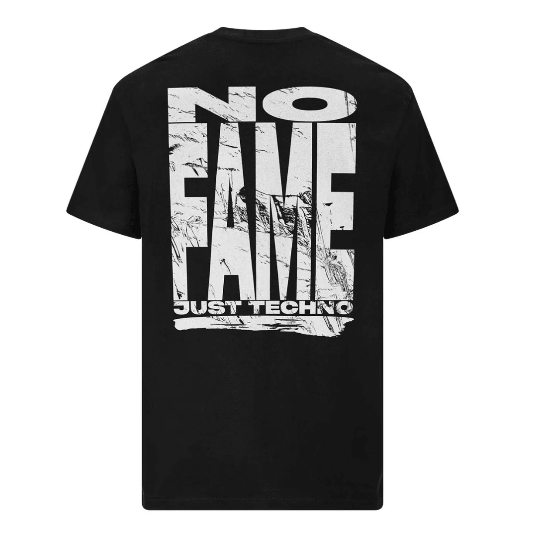 NO FAME Just Techno T-Shirt Oversized - FestivalStuff