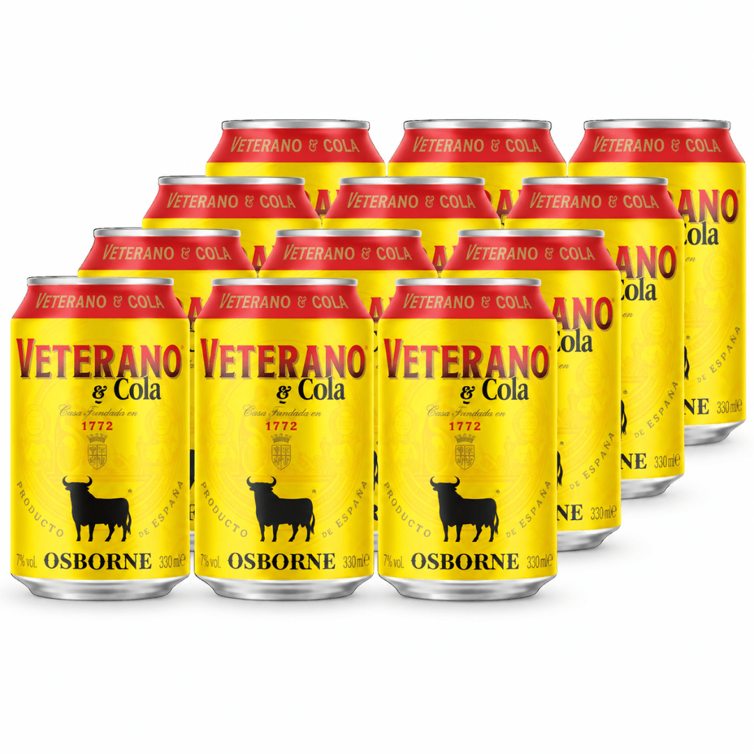 Osborne Veterano & Cola Ready to Drink 12 × 0,33 l - FestivalStuff