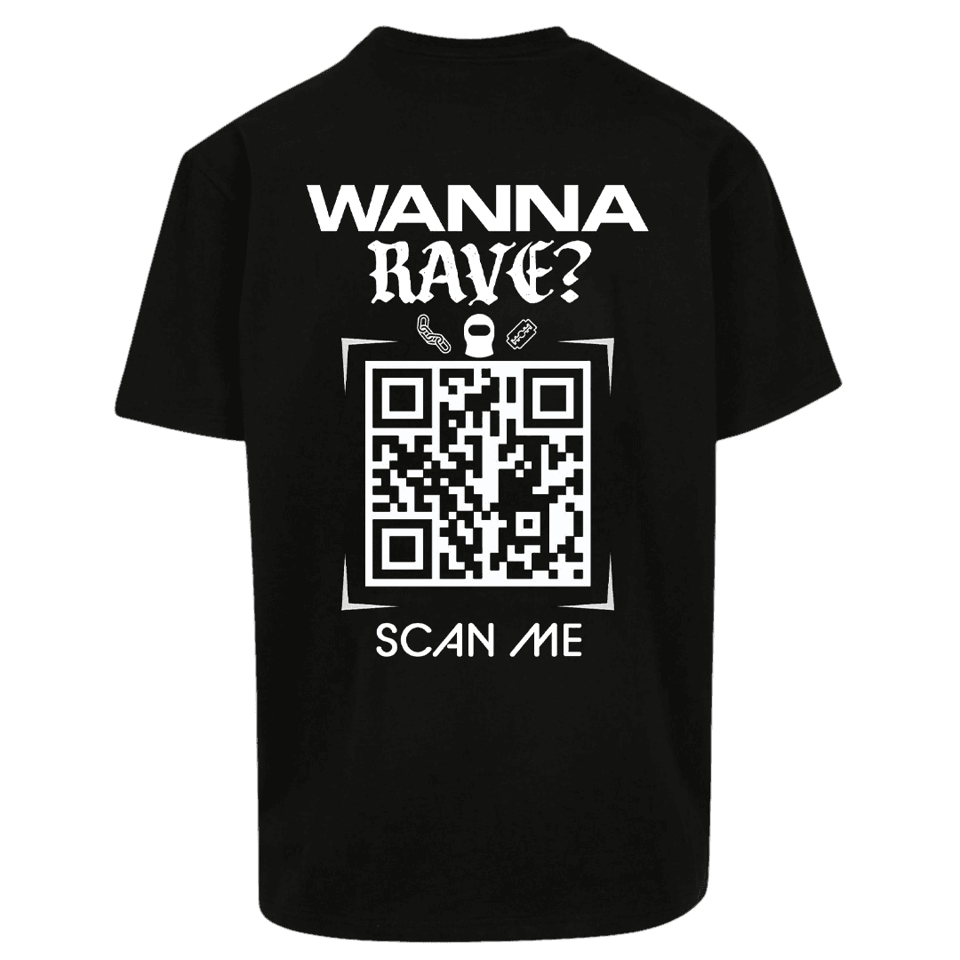 Oversize Shirt WANNA RAVE ? Your Design - FestivalStuff