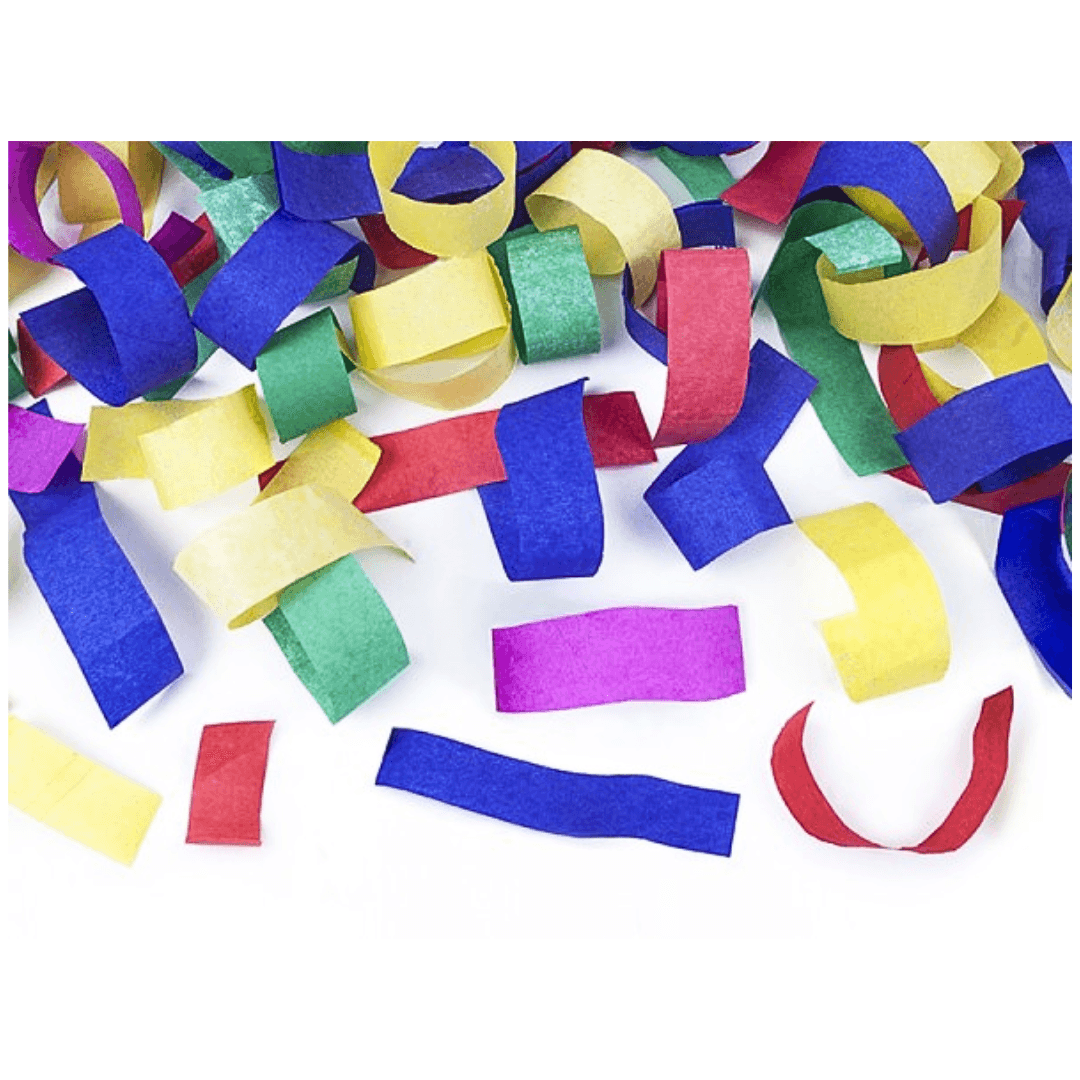 Party Popper Paper multicolour Konfetti 20cm - FestivalStuff