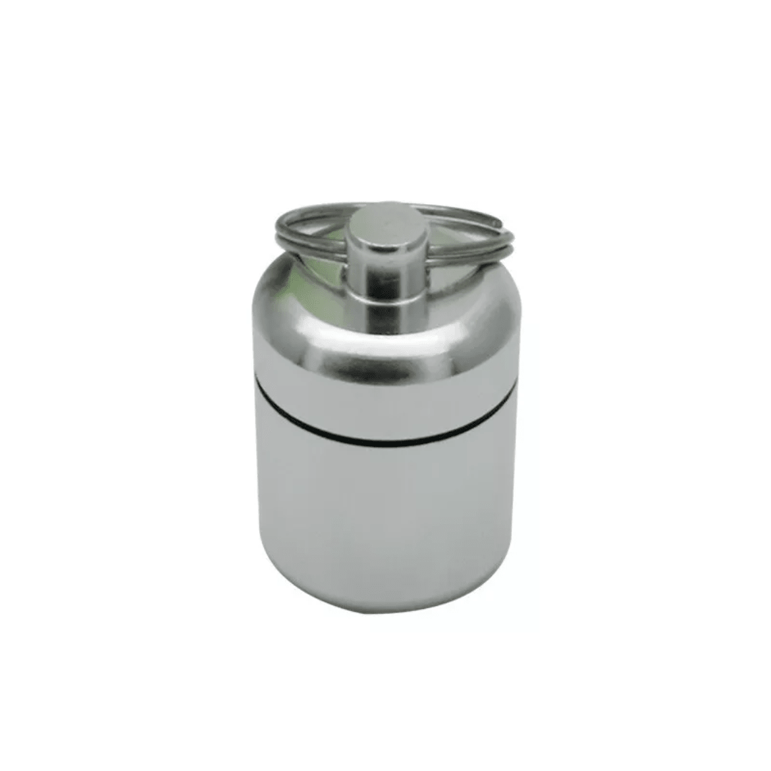 Pillenbox Schlüsselanhänger Aluminium - FestivalStuff