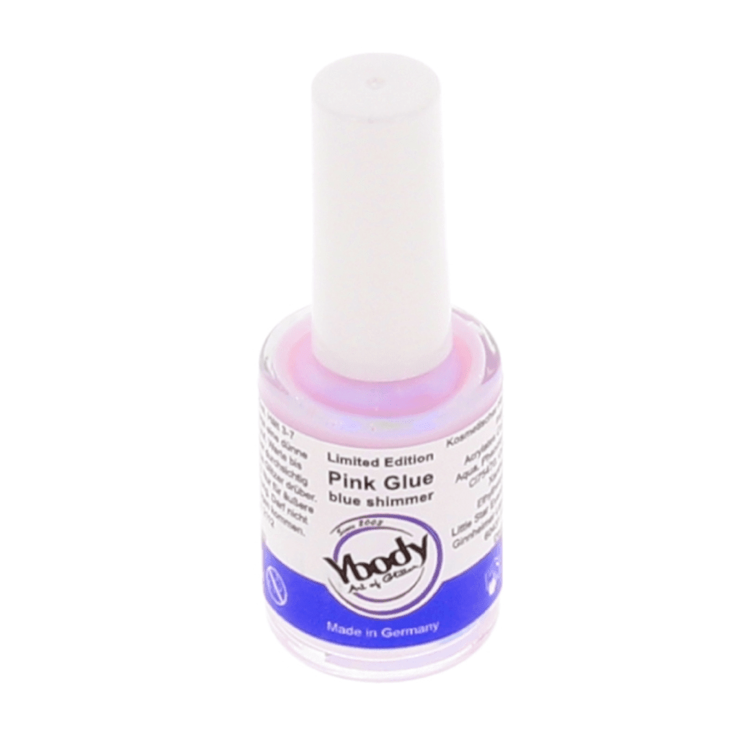 Pink Glue Blue Shimmer Hautkleber für Glitzer & Glitzertattoos - FestivalStuff