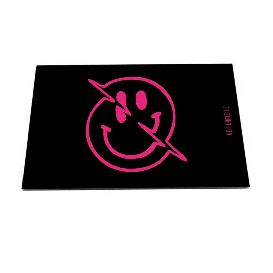 Pink Smiley - Ziehunterlage - FestivalStuff
