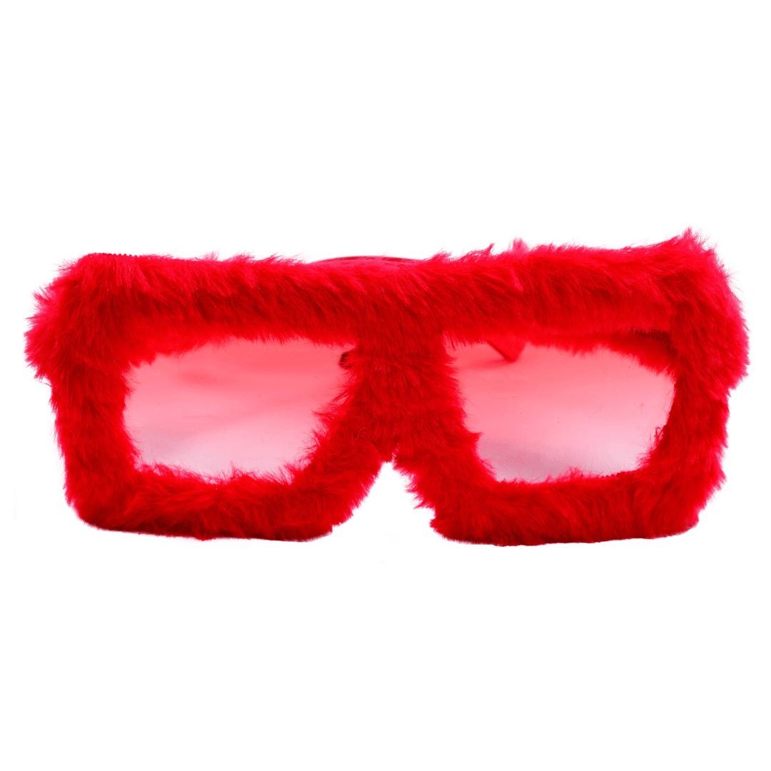 Plüschbrille rot - FestivalStuff