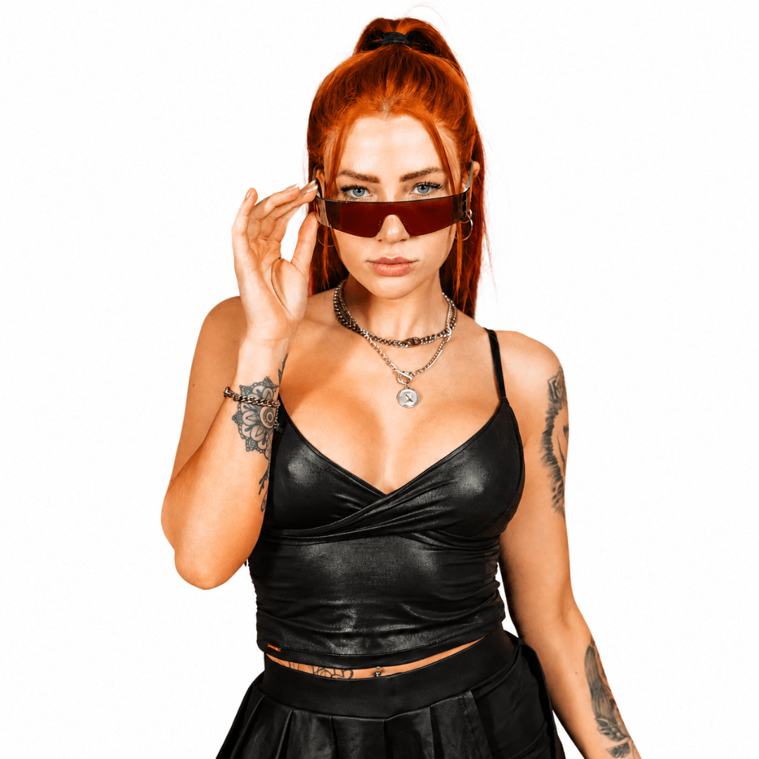 Pocket Bra RAVE Schwarz – Festival Top mit integrierten Fächern - FestivalStuff