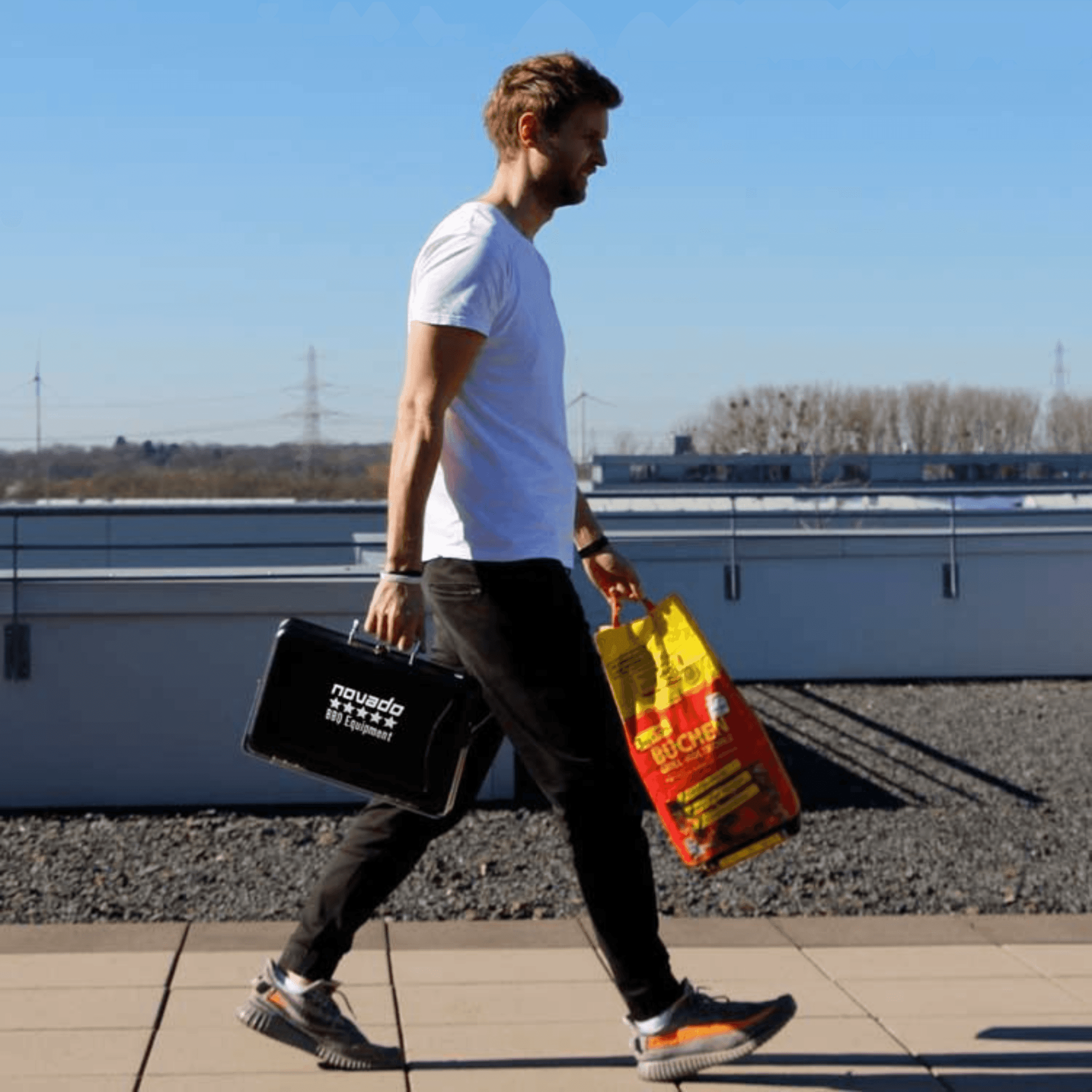 Premium Holzkohle Tisch - Grill - FestivalStuff