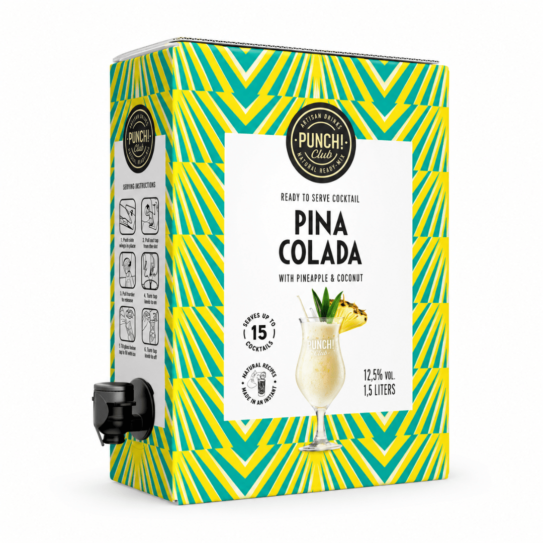 Punch Club Piña Colada Cocktail Bag in Box 1,5 l - FestivalStuff