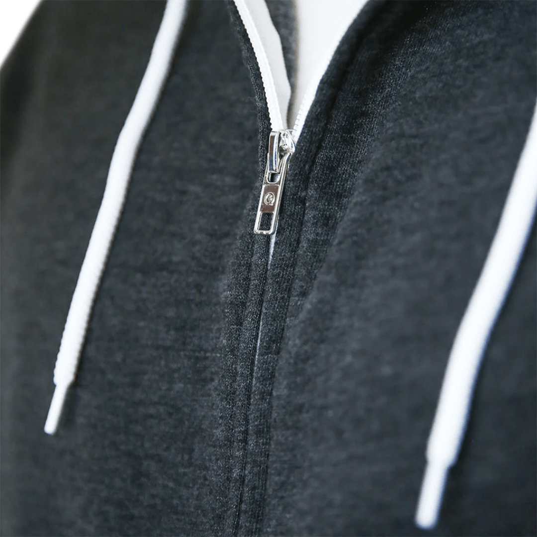 Quikflip Zip Hoodie Dunkelgrau - FestivalStuff