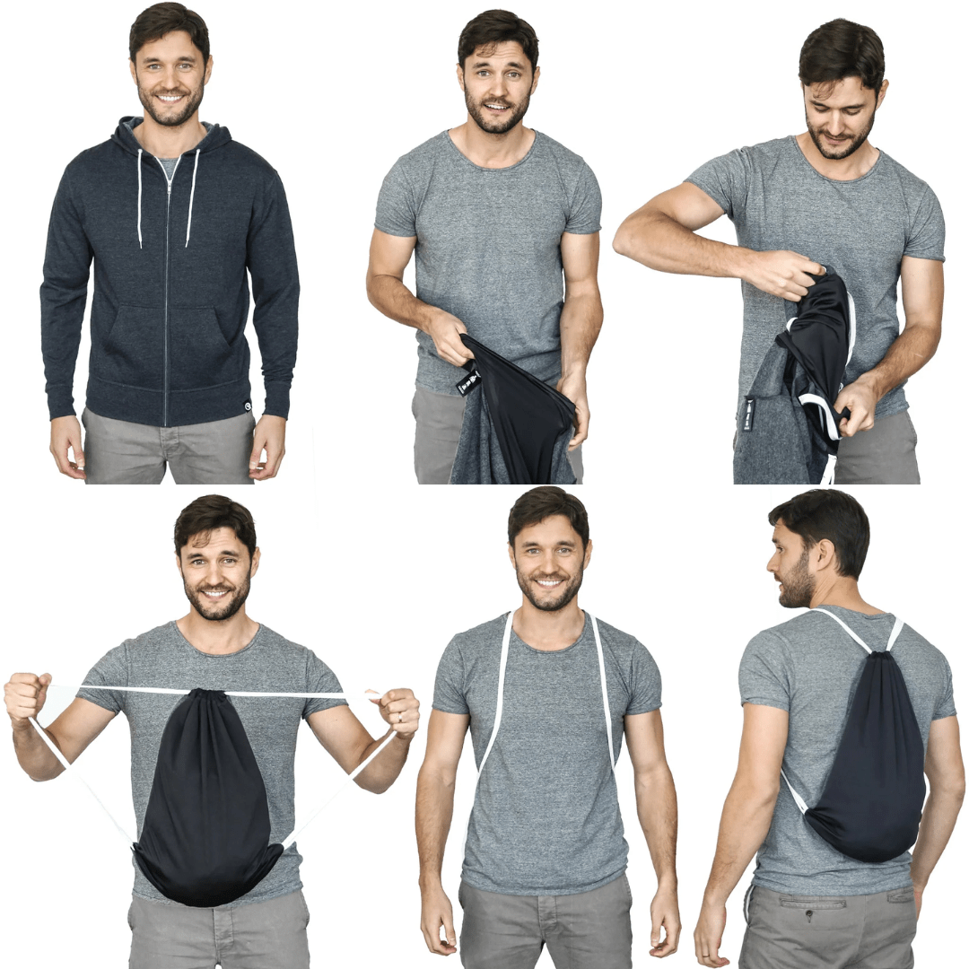 Quikflip Zip Hoodie Dunkelgrau - FestivalStuff