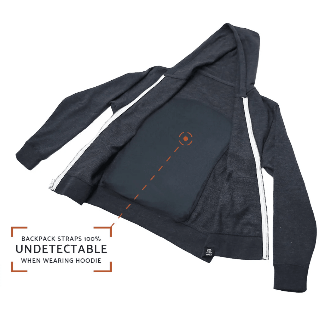 Quikflip Zip Hoodie Dunkelgrau - FestivalStuff