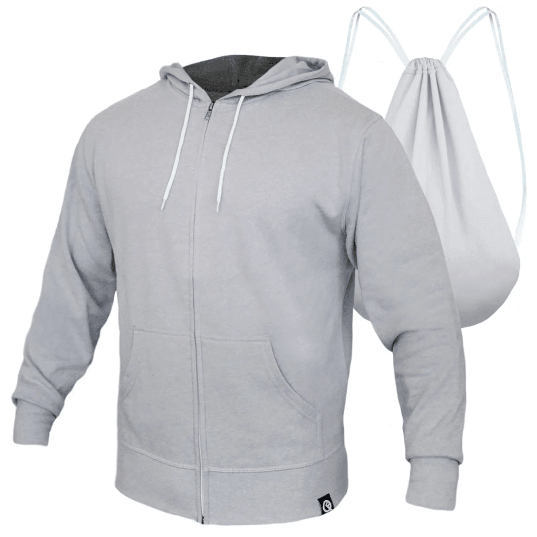 Quikflip Zip Hoodie Hellgrau - FestivalStuff