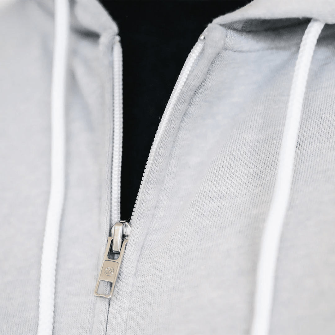 Quikflip Zip Hoodie Hellgrau - FestivalStuff