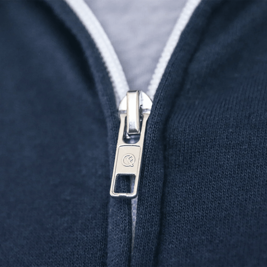 Quikflip Zip Hoodie Navy - FestivalStuff