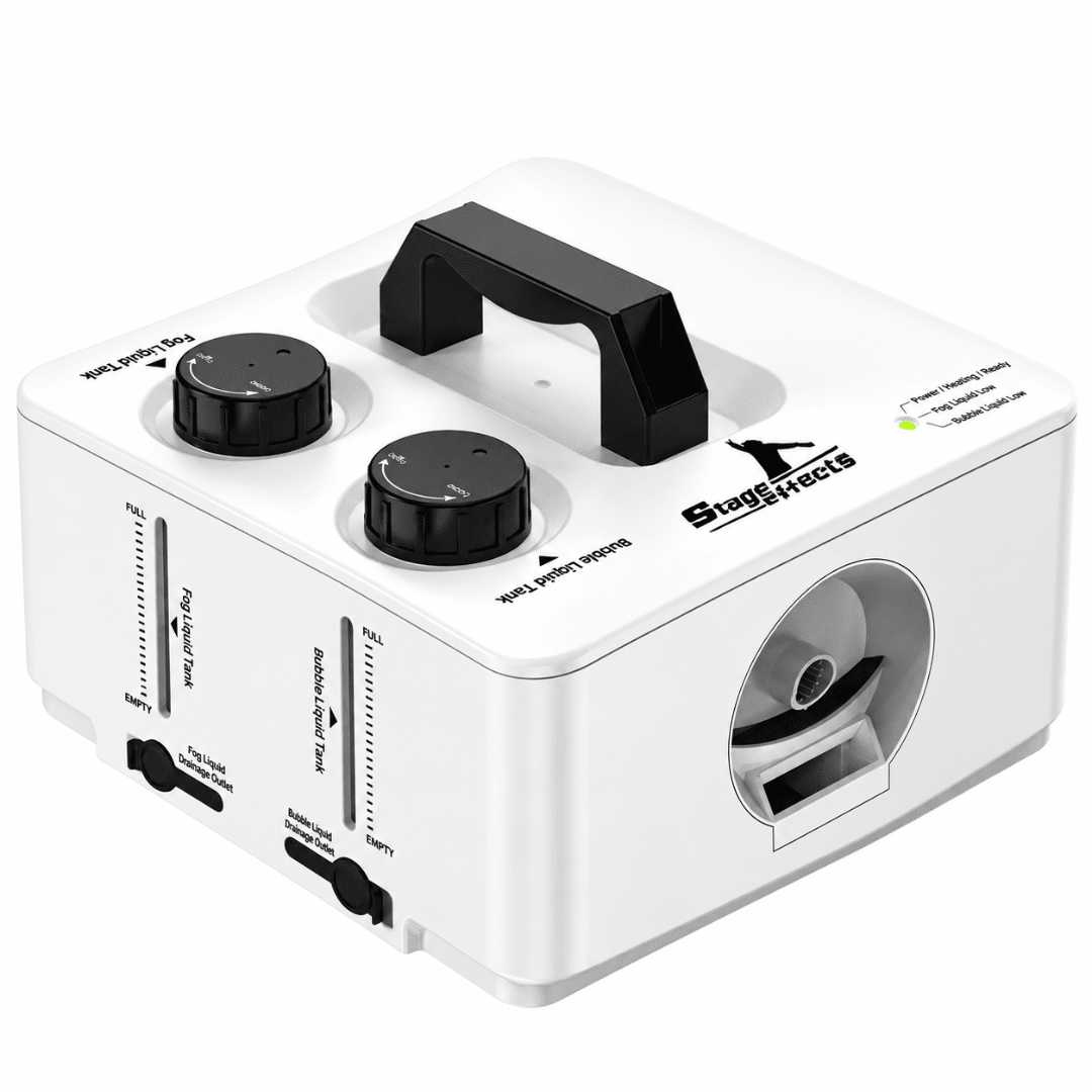 Rauchblasenmaschine 2-in-1 mit Nebel und Seifenblasen - FestivalStuff