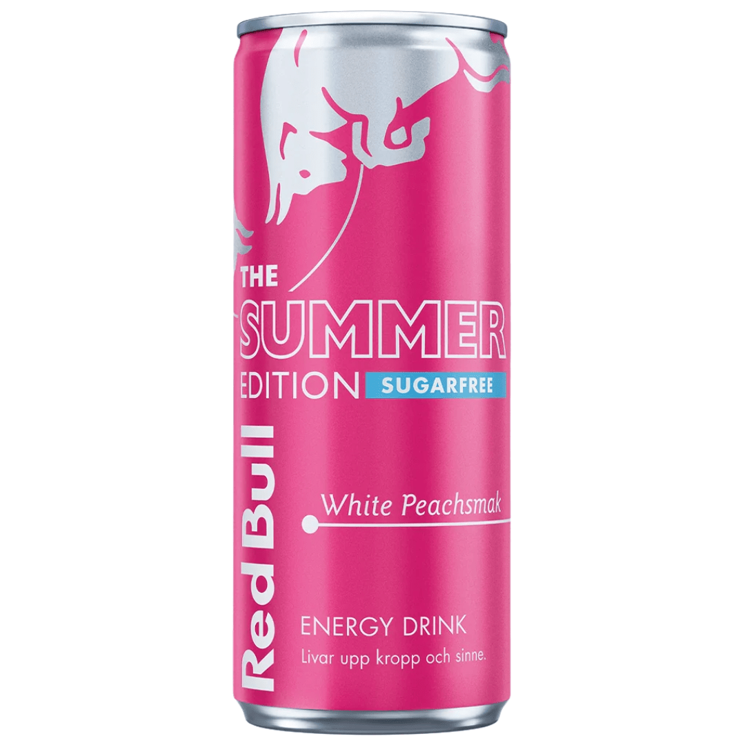 Red Bull Energy Drink White Peach Zero - FestivalStuff