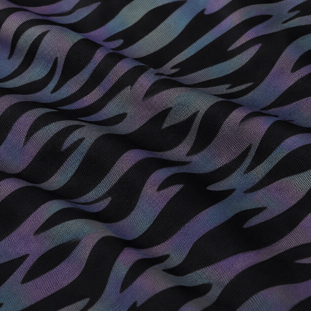 Reflektierendes T-Shirt Midnight Zebra - FestivalStuff