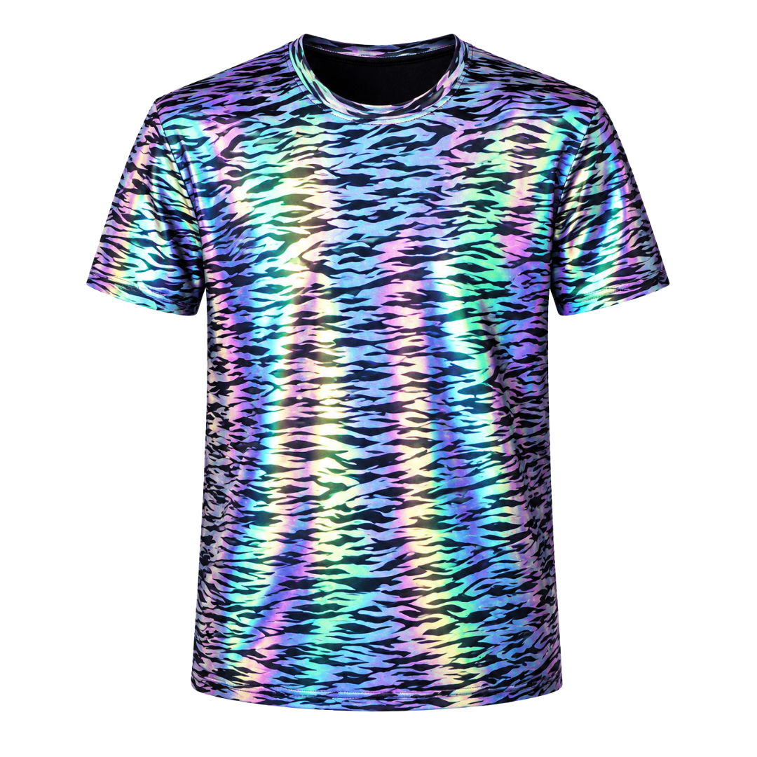 Reflektierendes T-Shirt Midnight Zebra - FestivalStuff