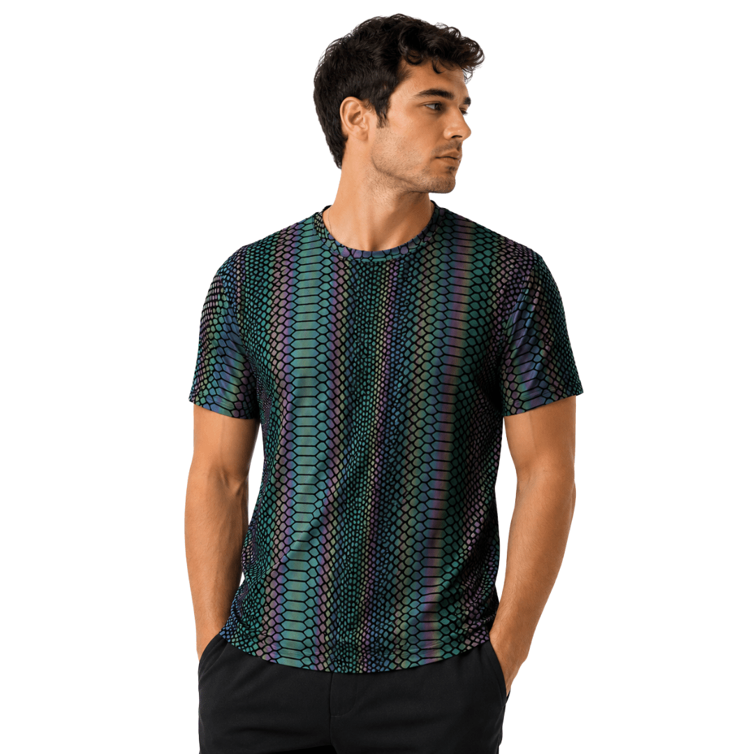 Reflektierendes T-Shirt Neon Snake - FestivalStuff