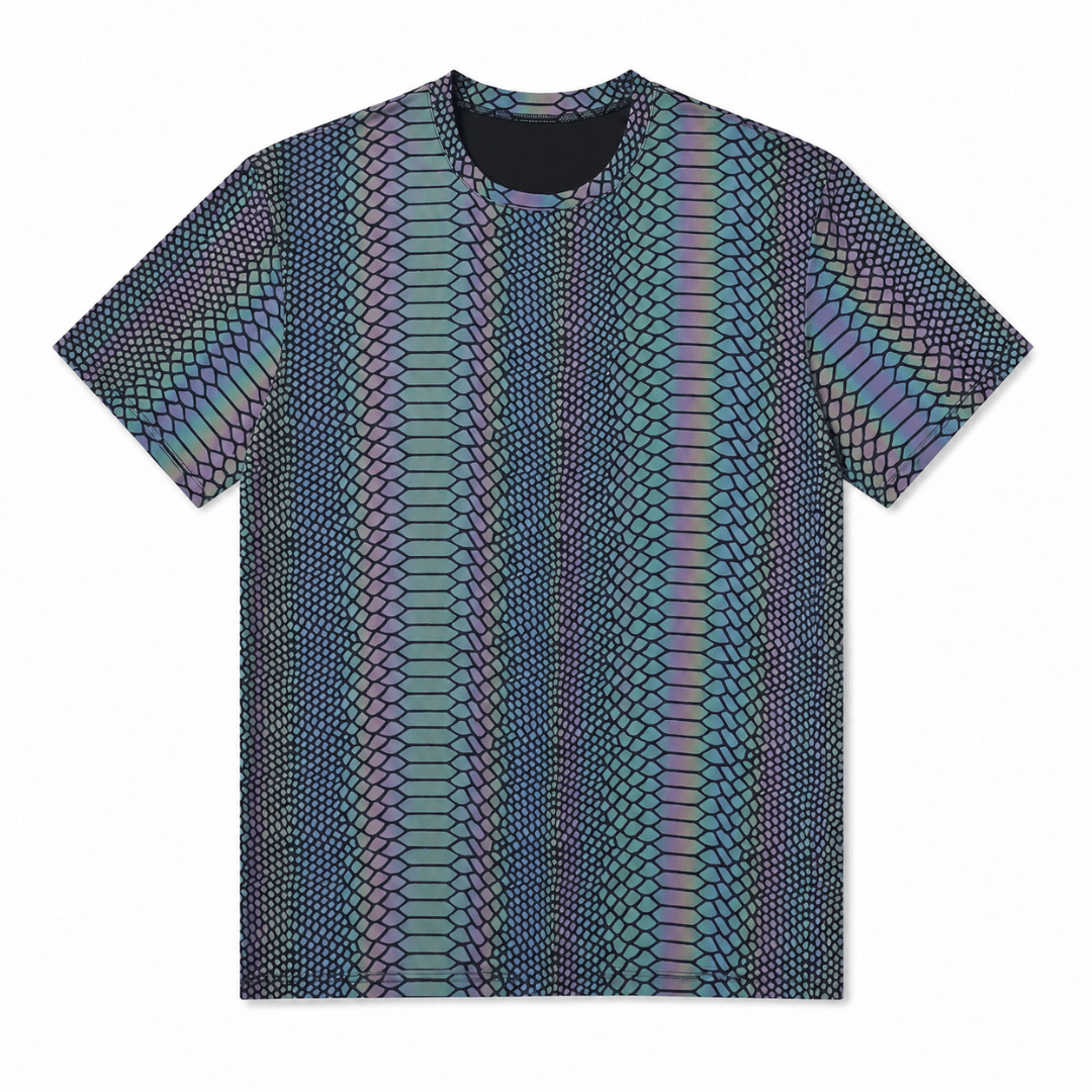 Reflektierendes T-Shirt Neon Snake - FestivalStuff