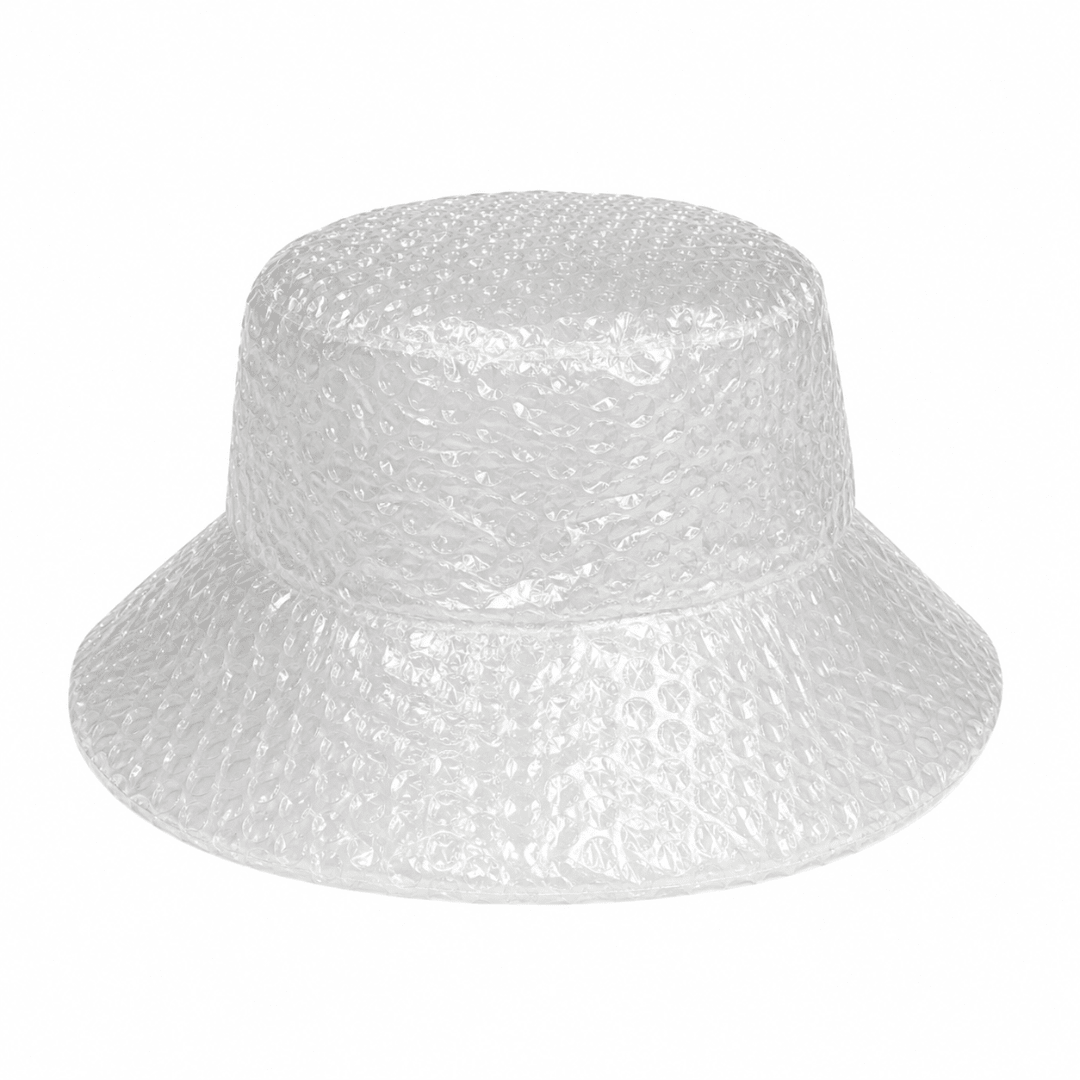 Regenfester Luftpolster Fischerhut Transparent - FestivalStuff