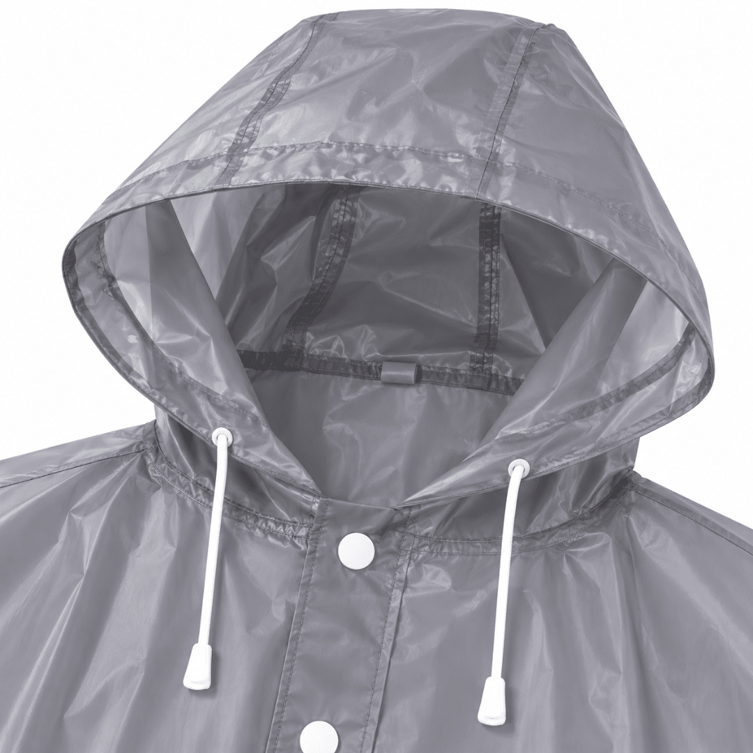 Regenponcho Plus Size Grau - FestivalStuff