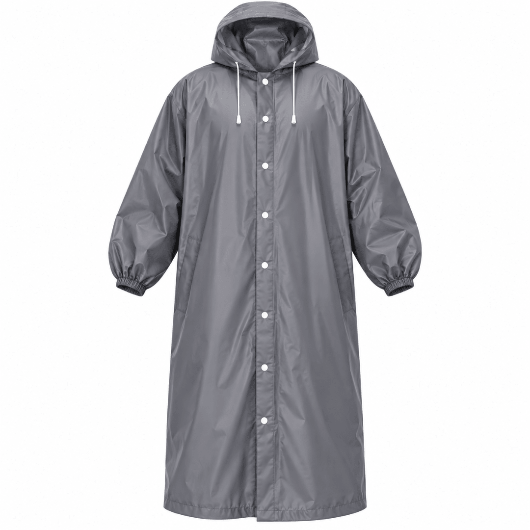 Regenponcho Plus Size Grau - FestivalStuff