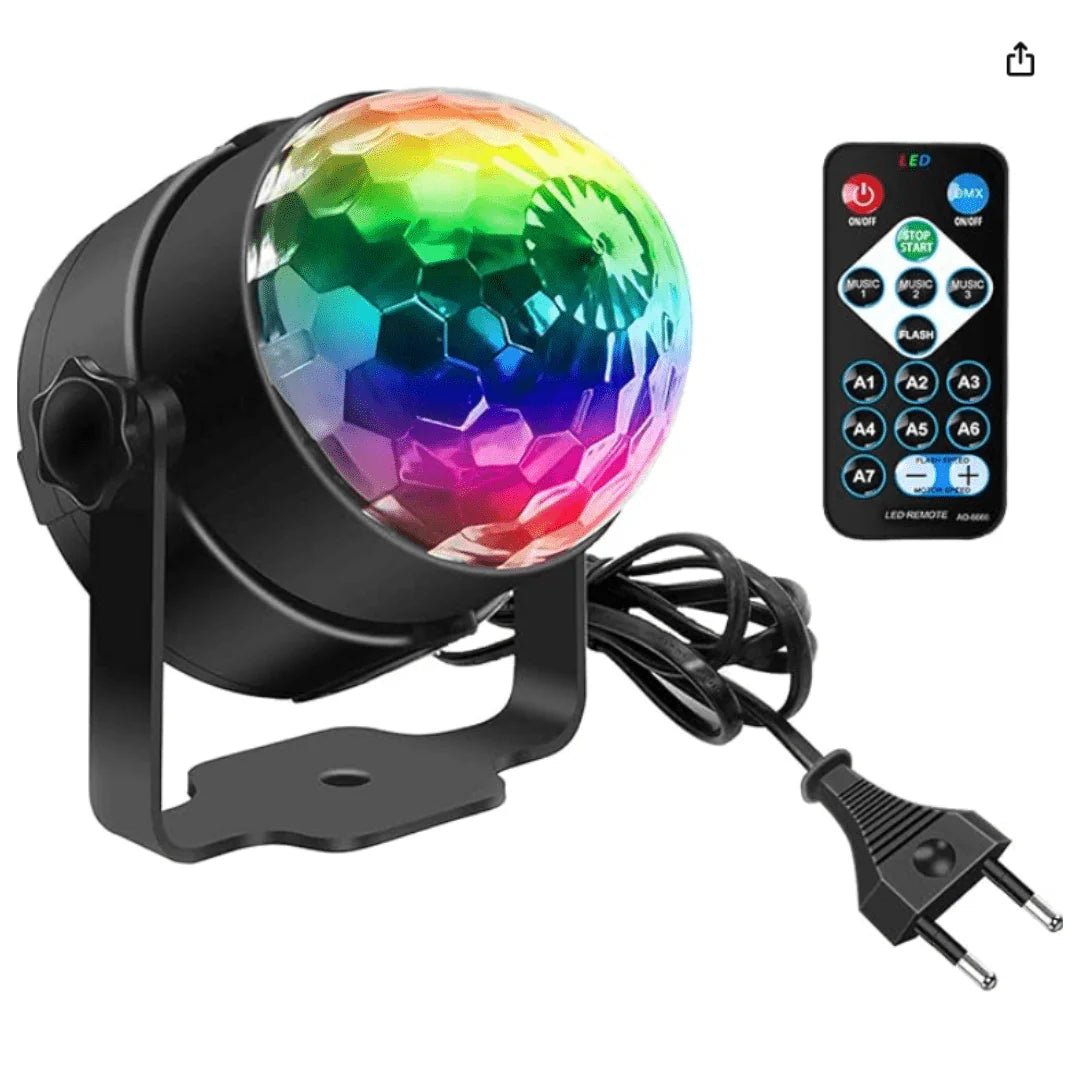 RGB Partylampe mit Musiksteuerung & Fernbedienung - FestivalStuff