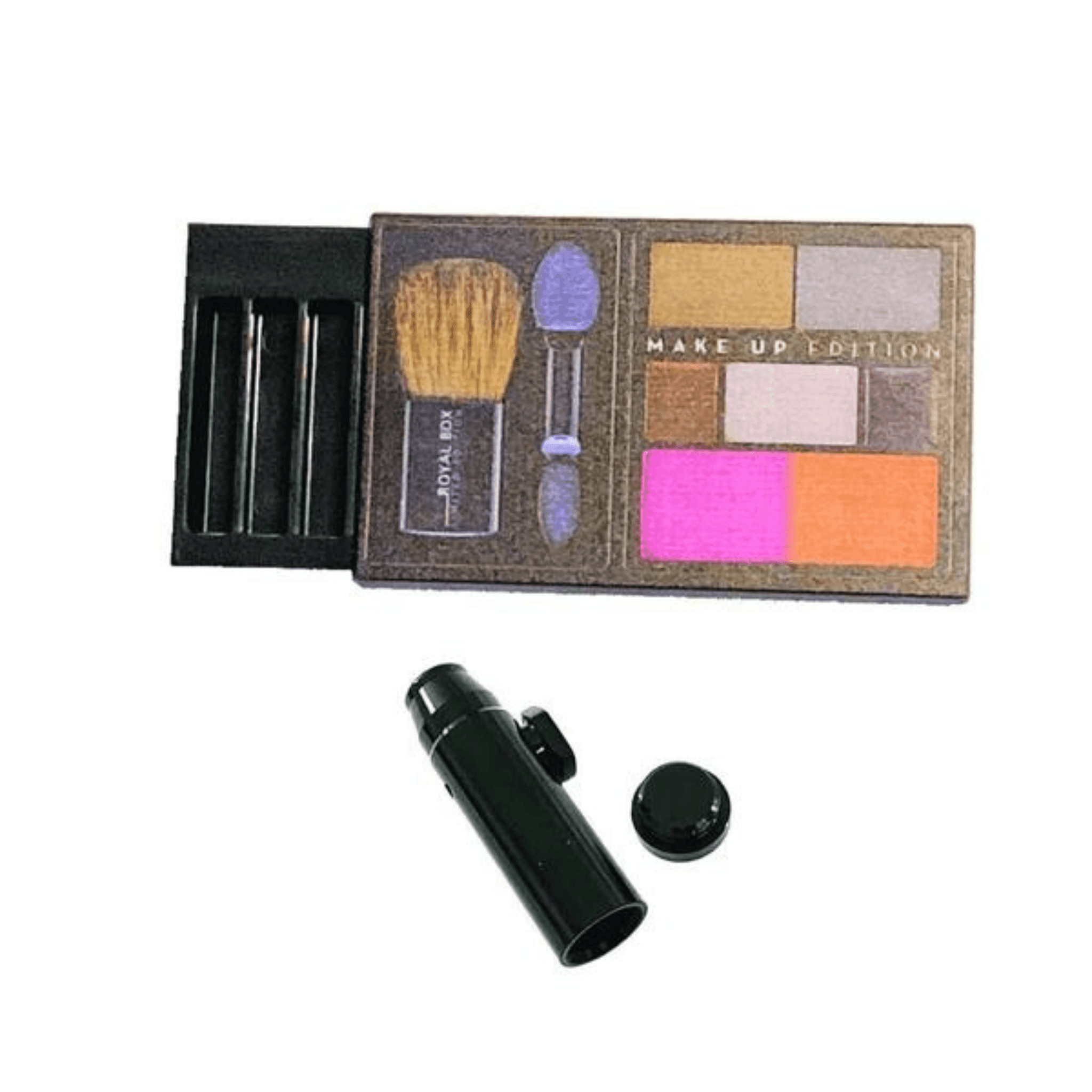 Royal Make - Up Box Motiv inkl. integriertem Röhrchen plus kostenlosem Dosierer - FestivalStuff
