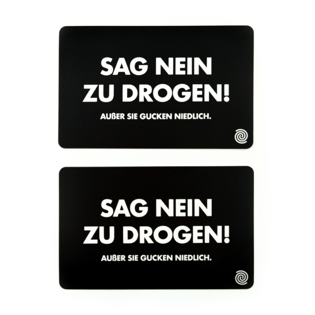 Sag nein - Hackkarte 2er Set - FestivalStuff