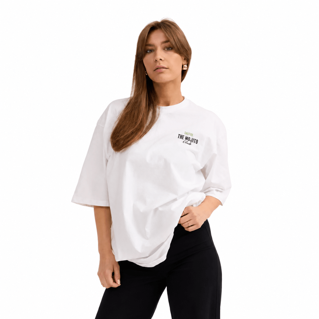 SALITOS Mojito Club Oversize Shirt Weiß - FestivalStuff